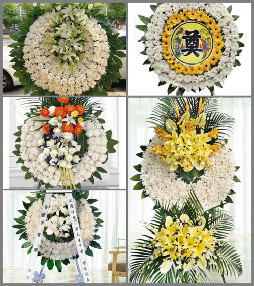 山东青岛胶州市胶西镇大行二村花圈速递